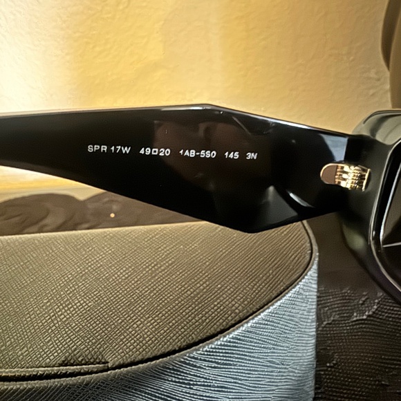 Prada Black Sunglasses with Logo